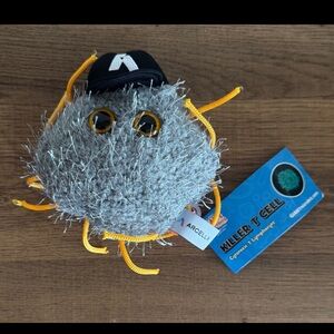 Gray Killer T Cell Plush Toy